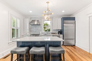 Fridge, microwave, oven, stovetop - Chic+Eco Friendly! Chefs Kitchen•Quick Walk to Old City and Public Park! (St. Augustine)