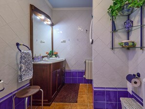 Haartrockner, Bidet, Handtücher, Seife