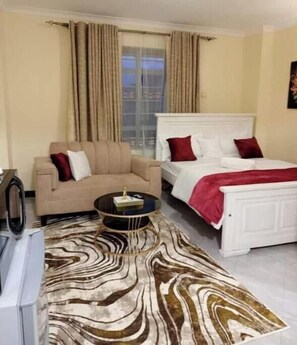 1 bedroom, internet, bed sheets