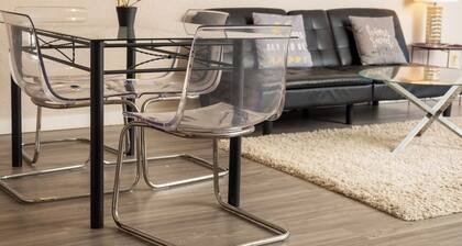 Skyline Condo, Near River side + Sauna + W/D