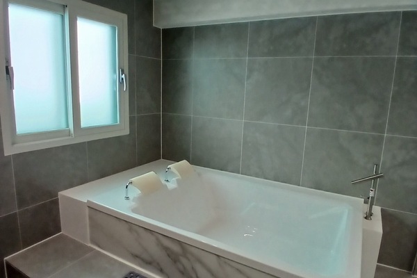 Family Special Spa Room, City View | Bathroom | Separate tub and shower, hair dryer, towels, soap
