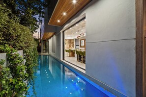 Indoor pool, a heated pool