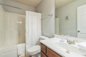 Towels, soap, toilet paper