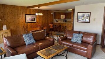 Televisión y chimenea