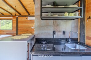 Villa | Private kitchen - Comfortable Cabin With Heater Urubici-sc Egc001 (Urubici)