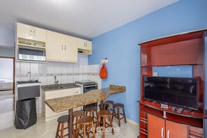 Basic Apartment | Private kitchen - Beachfront Apartment in BC Great Location Eit302 (Balneário Camboriú)