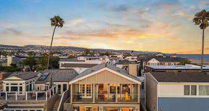Oceanfront Home Walk to Balboa Pier + Scenic Views Balboa Peninsula Point by Avantstay