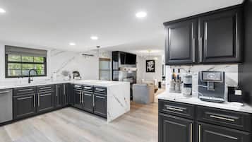 Microwave, stovetop, dishwasher