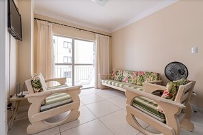 Basic Apartment | Living area - Sea View apt 130m From the Beach in BC Erg605 (Balneário Camboriú)