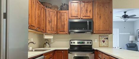 Dishwasher, coffee/tea maker, toaster, ice maker