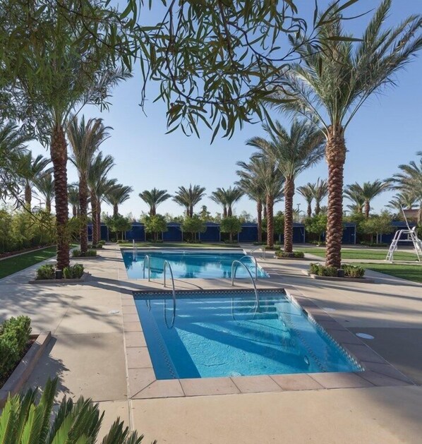 A heated pool