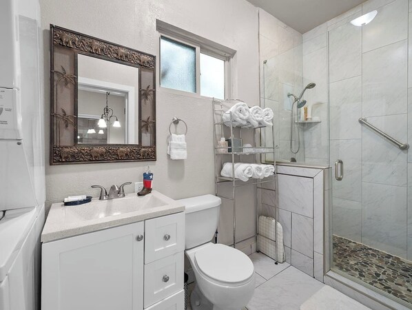 Shower, towels