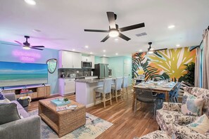 TV, video games, books, offices