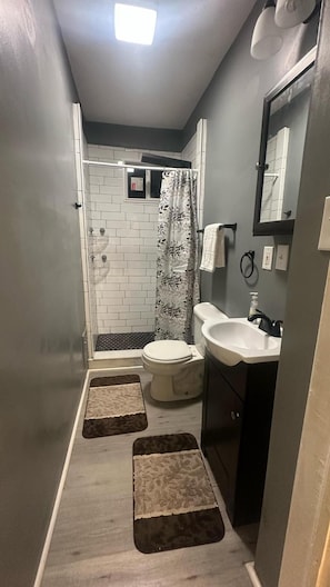 Towels, soap, toilet paper
