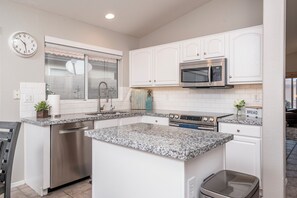 Microwave, oven, stovetop, dishwasher