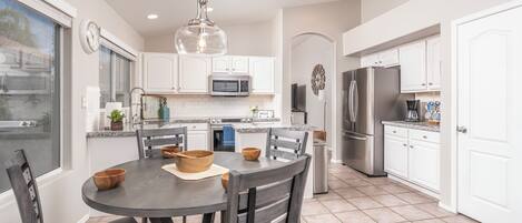 Microwave, oven, stovetop, dishwasher