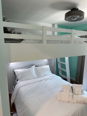 3 bedrooms, iron/ironing board, travel cot, WiFi