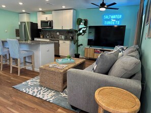 TV, video games, books, offices