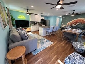 TV, video games, books, offices