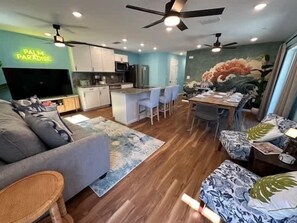 TV, video games, books, offices