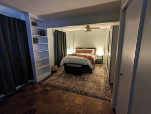 2 bedrooms, iron/ironing board, travel crib, WiFi