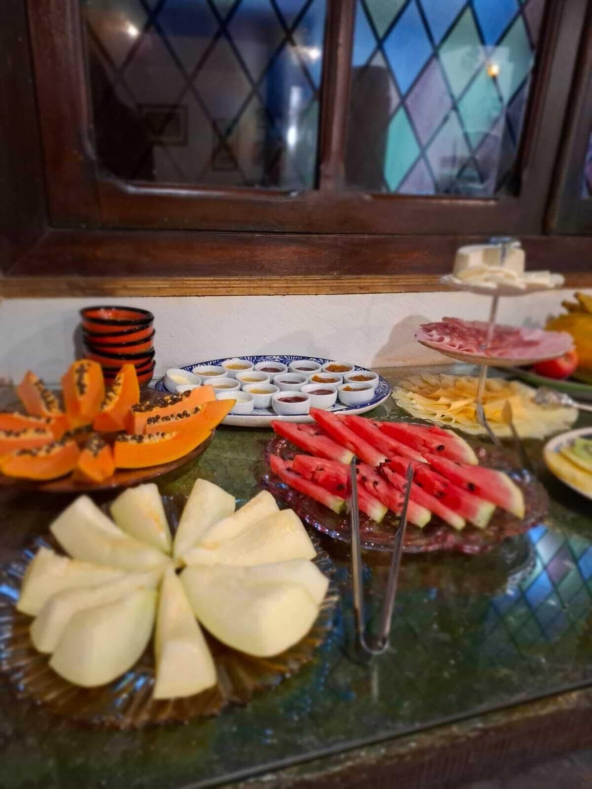 뷔페 아침 식사