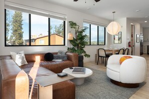 Smart TV, fireplace, offices, computer monitors