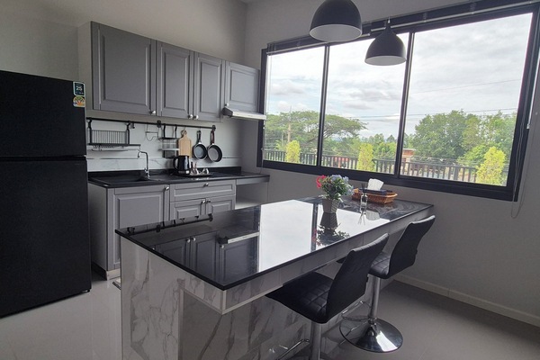 Comfort Apartment, Balcony, City View | Private kitchen | Full-size fridge, microwave, stovetop, electric kettle