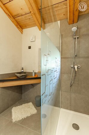 Shower, hair dryer
