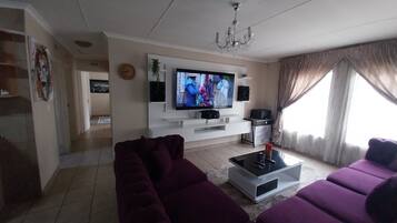 Smart TV, DVD player, music library
