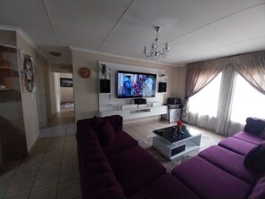 Smart TV, DVD player, music library