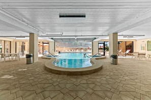 Indoor pool, a heated pool