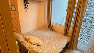 Deluxe-lejlighed - 1 soveværelse - balkon - udsigt til pool | Mørklægningsgardiner, strygejern/strygebræt, gratis Wi-Fi