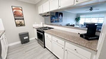 Microwave, oven, stovetop, dishwasher