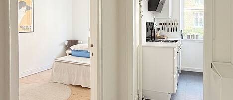 1 bedroom, iron/ironing board, travel crib, free WiFi