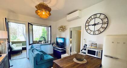 Apartment Nestled in pine forest, Beach within walking or biking distance