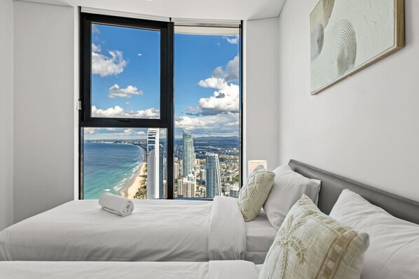 2 bedrooms, iron/ironing board, WiFi, bed sheets