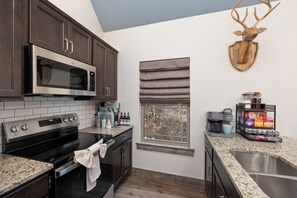 Microwave, oven, stovetop, dishwasher