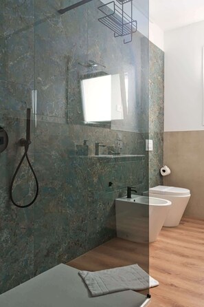Shower, hair dryer