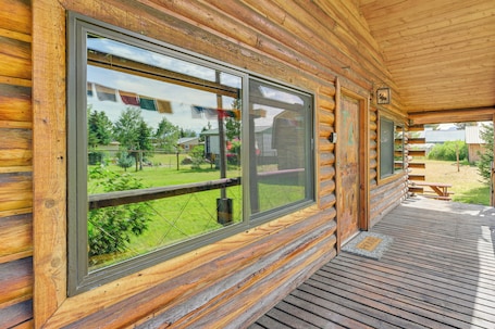 Exterior detail. Southwest Montana Ski Country: Family Cabin Escape