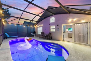 屋外プール、温水プール