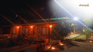 Front of property – evening/night