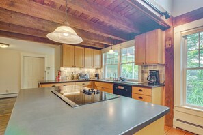 Fridge, microwave, stovetop, dishwasher - Rural Retreat 3 Mi to Morrisville & Rail Trail! (Hyde Park)