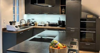 Maison de charme climatisée avec piscine au calme -proche plage -Faron -centre