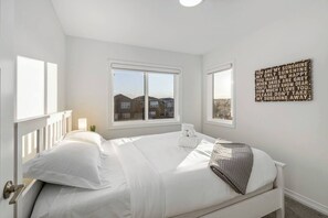 3 bedrooms, iron/ironing board, travel cot, WiFi