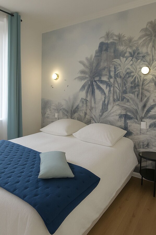 1 bedroom, iron/ironing board, Internet, bed sheets