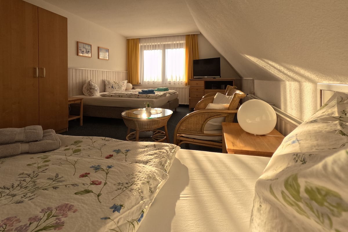 Dreibettzimmer, Gartenblick | Kostenloses WLAN