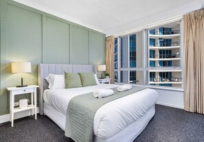 2 slaapkamers, een strijkplank/strijkijzer, reisbedje, gratis wifi