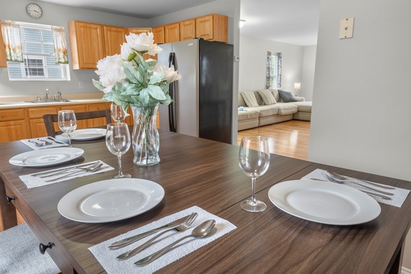 Kitchen Table Set Up