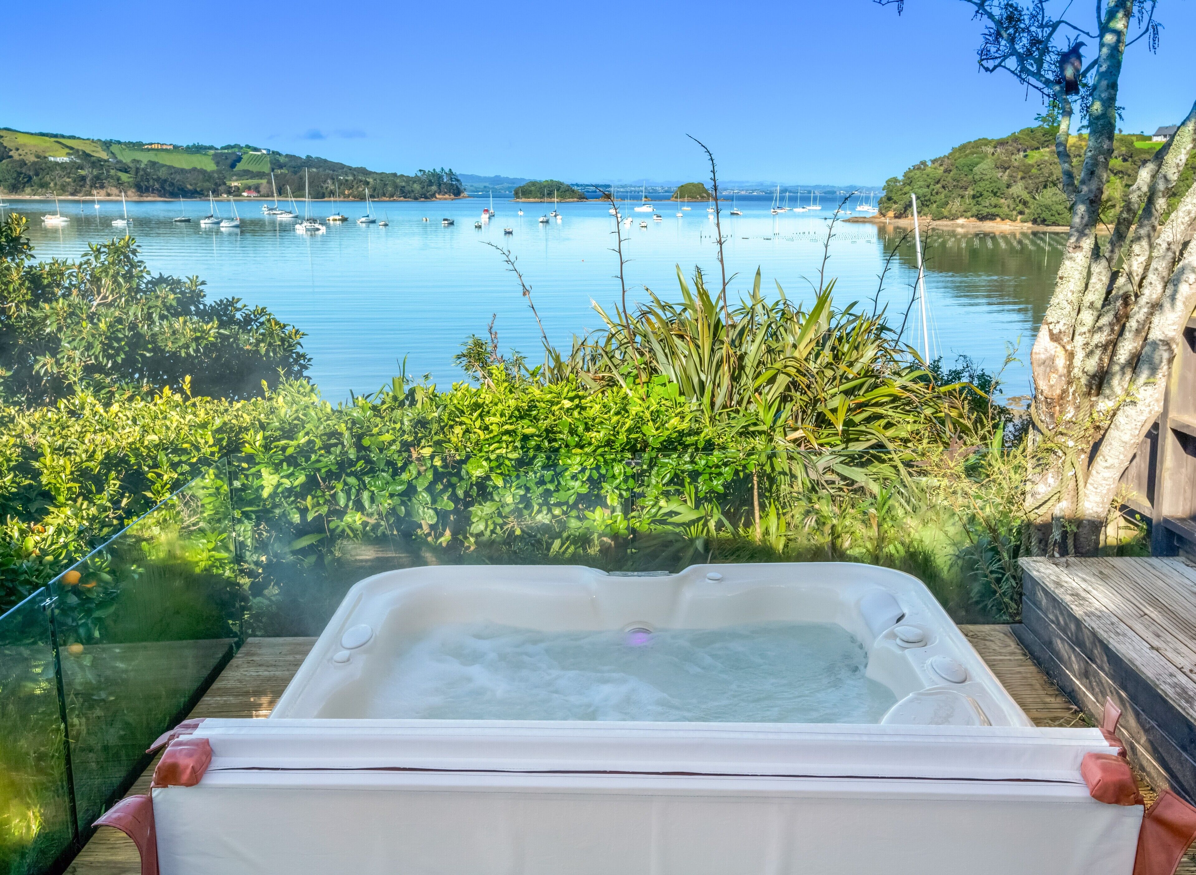 Baignoire à remous privée